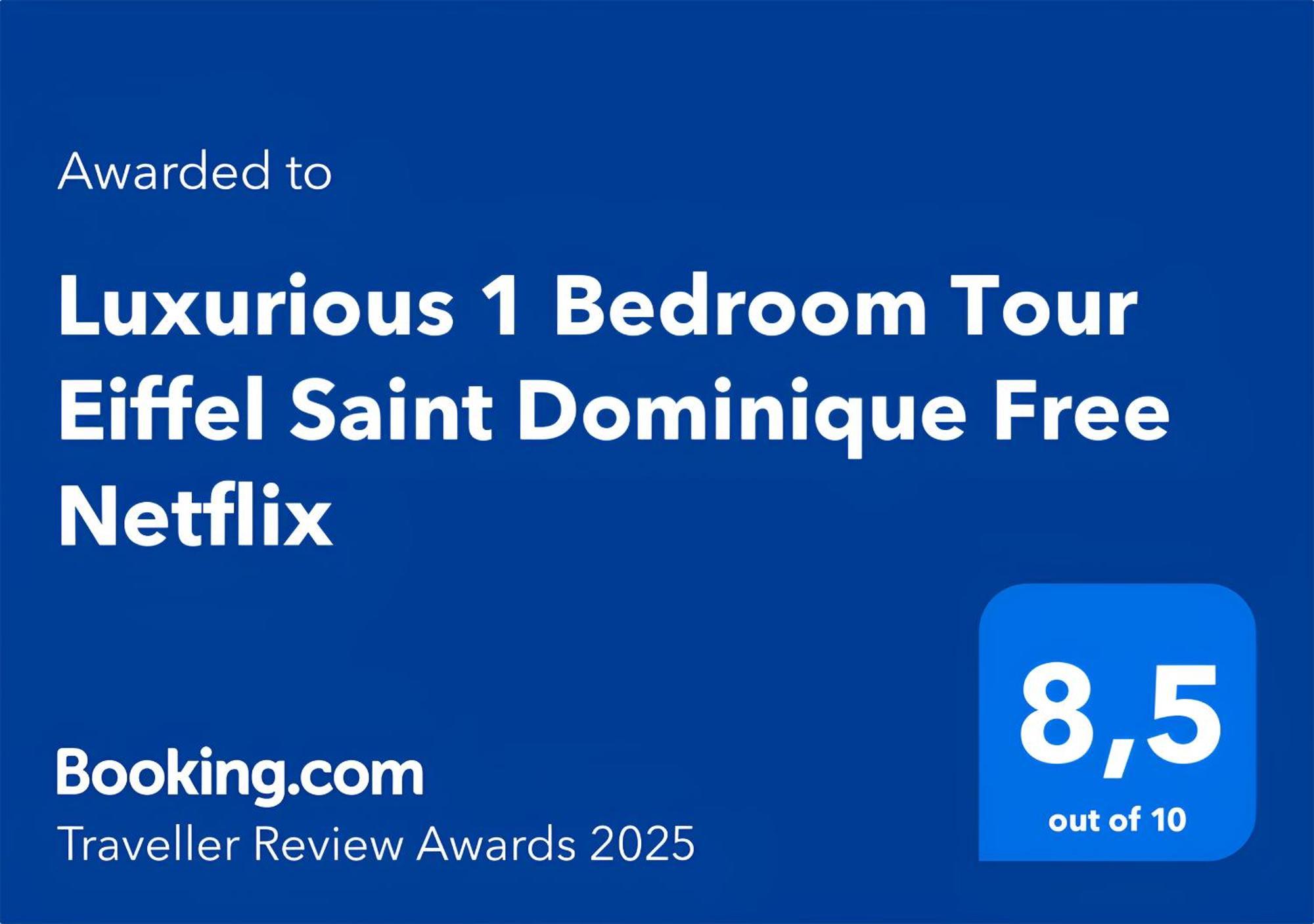 Luxurious 1 Bedroom Tour Eiffel Saint Dominique Free Netflix París Exterior foto
