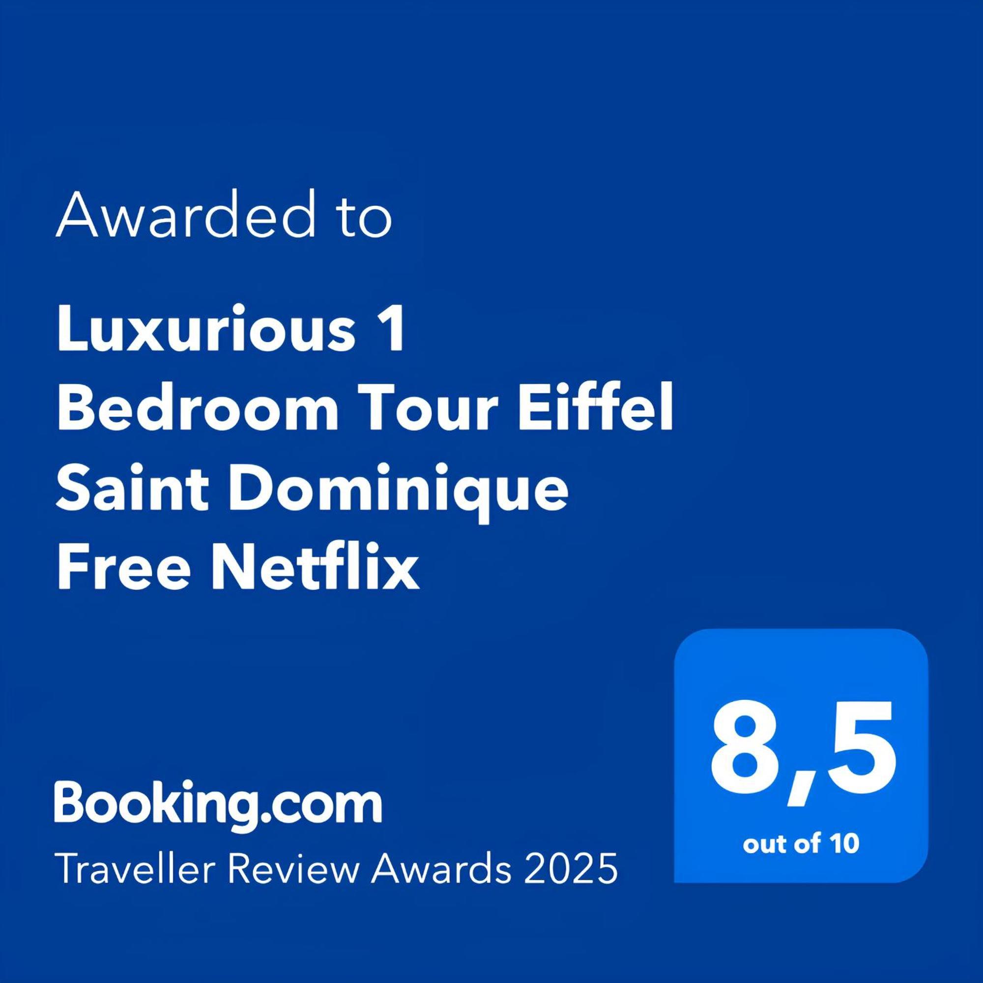 Luxurious 1 Bedroom Tour Eiffel Saint Dominique Free Netflix París Exterior foto